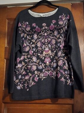 J. Jill Floral Women’s Sweater